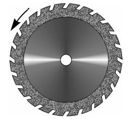 RAC Small Double Sided Diamond Disc Saw Very Thick (0.50mm)